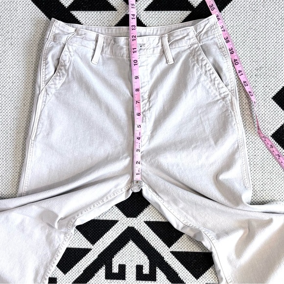 Mother The Major Zip Ankle Pant in Chalk It Up Oat Oatmeal Size 28 - Picture 8 of 16